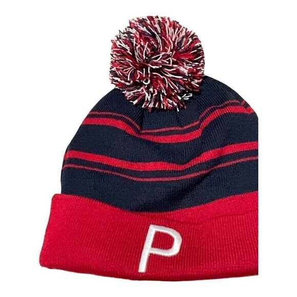PUMA Raised P Removable Pom Cuffed Beanie - Picture 4 of 9